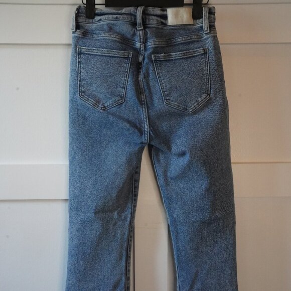 Pistola, Keaton, High Rise Slim Straight Leg Jeans, Light Medium Wash, Blue - Picture 5 of 6